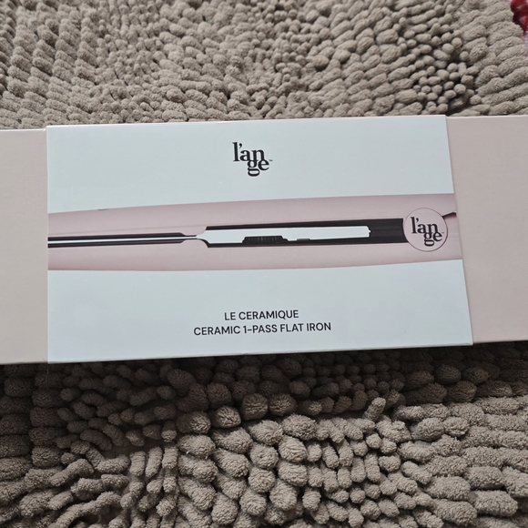 Lange Le Ceramique Ceramic 1-Pass Flat Iron - Pink and Black
